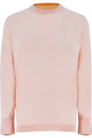 FEDELI Truien, Dames, Roze, S, Kasjmier, Crewneck Trui