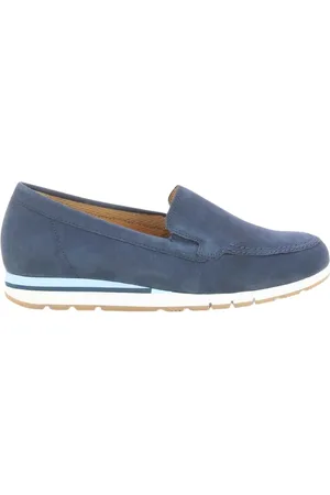 Gabor Schoenen, Dames, Blauw, 39 EU, Dames Navy Loafers 62.414