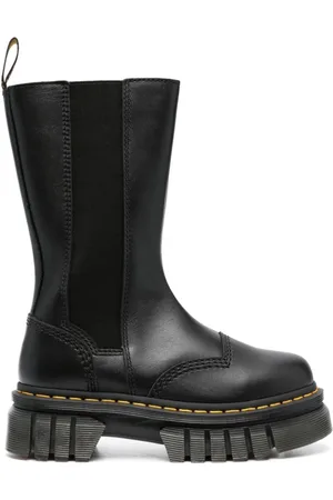Dr. Martens Schoenen, Dames, Zwart, 40 EU, Leer, Audrick Tall Nappa Leren Laarzen