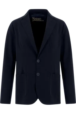HERNO Jassen, Heren, Blauw, 2Xl, Lichtgewicht Scuba Blazer Onbehandeld