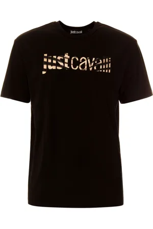 Roberto Cavalli Tops, Heren, Zwart, 2Xl, T-shirts en Polos Zwart