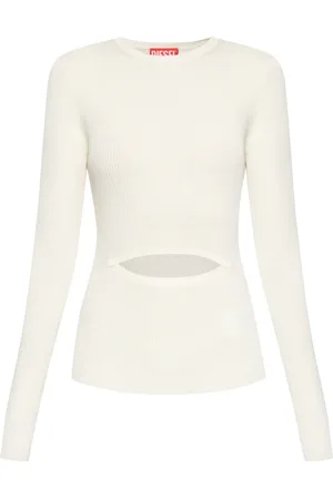 Diesel Blouses & Shirts, Dames, , 2Xs, Wol, Geribbelde Top