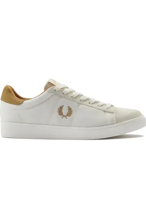 Fred Perry Schoenen, Heren, Wit, 40 EU, Suède, Mesh Nubuck Sneeuwwitte Sneakers