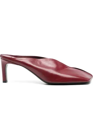 Jil Sander Schoenen, Dames, Rood, 40 EU, Stijlvolle Sandaal voor Zomer Outfits