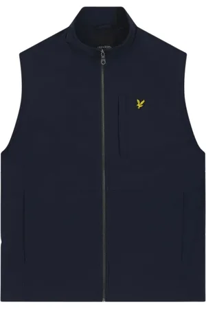 Lyle & Scott Jassen, Heren, Blauw, S, Polyester, Softshell Gilet
