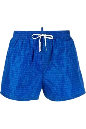 Dsquared2 Badkleding, Heren, Blauw, M, Nylon, Mid-Length Zwemshorts