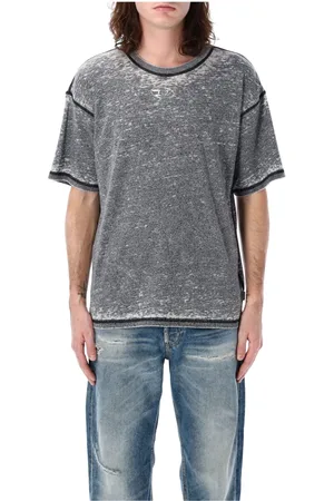 Diesel Tops, Heren, Grijs, M, Katoen, T-Boxt-Pak T-Shirt