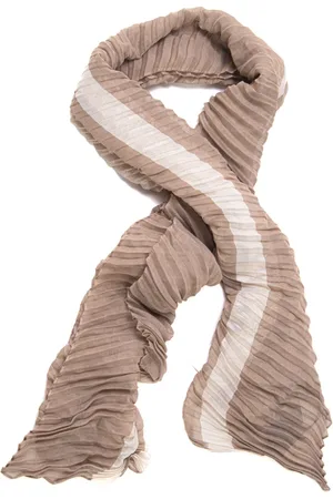 Emporio Armani Accessoires, Dames, , ONE Size, Polyester, Geplooide gestreepte lurex stola