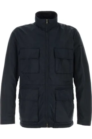 Woolrich Jassen, Heren, Blauw, L, Polyester, Navy Urban Field Jack
