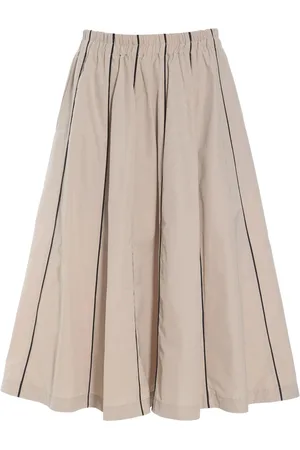 Bitte Kai Rand Rokken, Dames, , M, Katoen, Gestreepte Poplin Rok Dusty Quartz/Zwart