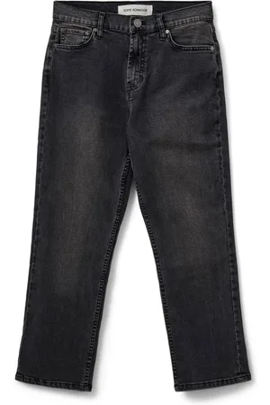 Sofie Schnoor Jeans, Dames, Zwart, XS, Denim, Cropped Grijze Denim Jeans