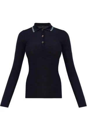 Etro Truien, Dames, Blauw, 2Xs, Wol, Wollen Top