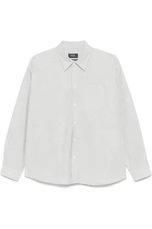 A.P.C. Blouses & Shirts, Dames, Wit, S, Katoen, Witte Overhemd Elegantie