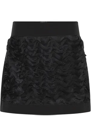 Bruuns Bazaar Rokken, Dames, Zwart, XS, Polyester, Elegante zwarte rok met elastische tailleband