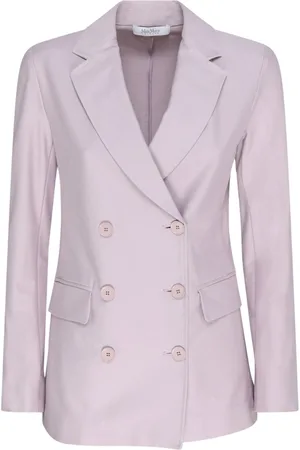 Max Mara Jassen, Dames, Paars, XL, Wol, Lilla Leisure Blazer