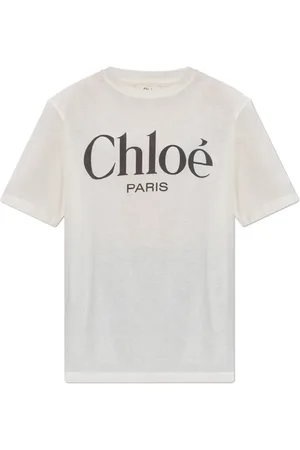 Chloé Tops, Dames, , S, Katoen, T-shirt met print