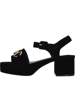 Jeffrey Campbell Schoenen, Dames, Zwart, 39 EU, Leer, Sandalen Zwart