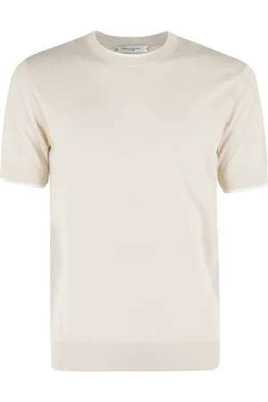 Paolo Pecora Tops, Heren, , L, Katoen, Korte Mouw Ronde Hals T-shirt