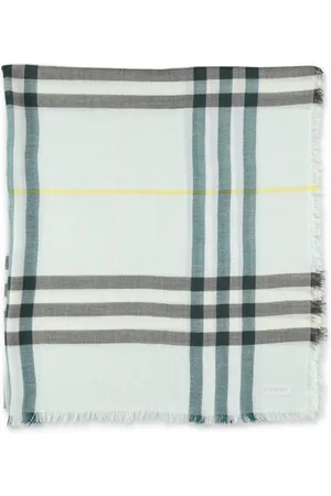 Burberry Accessoires, unisex, Veelkleurig, ONE Size, Wol, Geruite Sjaal