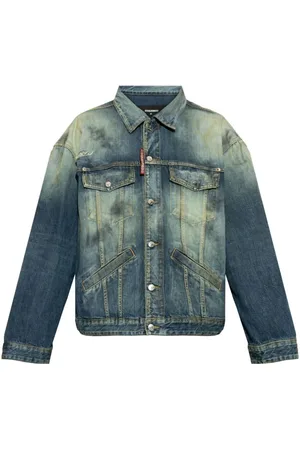 Dsquared2 Jassen, Dames, Blauw, S, Denim, Denim Jas