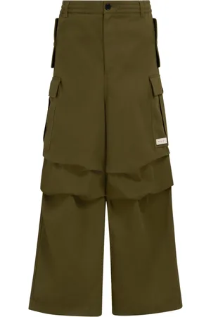 Marni Broeken, Heren, Groen, S, Gabardine Cargo Broek