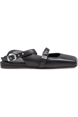 vic matiè Schoenen, Dames, Zwart, 39 EU, Zwarte Nappa Ballerina Schoen met Vierkante Neus