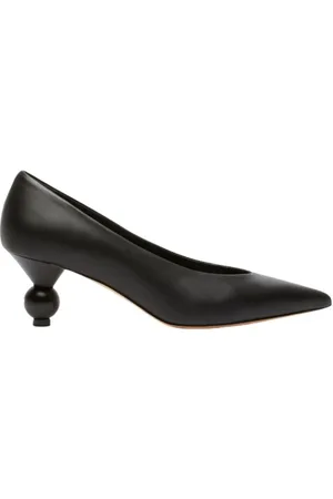 Max Mara Schoenen, Dames, Zwart, 38 EU, Leer, Nappa Pump