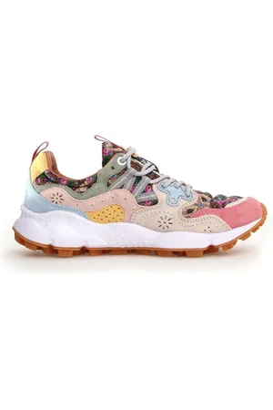Flower Mountain Schoenen, Dames, Veelkleurig, 36 EU, Suède, Sneakers met Bloemenstof