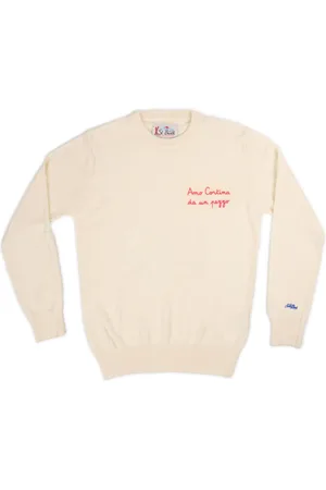 MC2 SAINT BARTH Truien, Heren, Wit, XL, Hoodies en sweatshirts voor Heron Amo