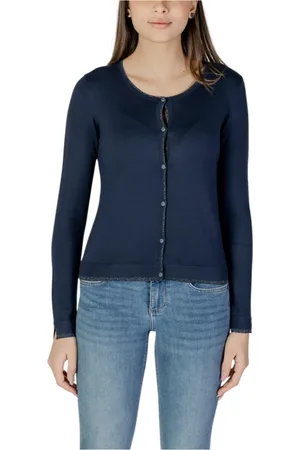 Liu Jo Truien, Dames, Blauw, M, Lente/Zomer Cardigan