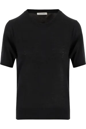 By Malene Birger Truien, Dames, Zwart, S, Wol, Wollen Blend Trui met Ronde Hals