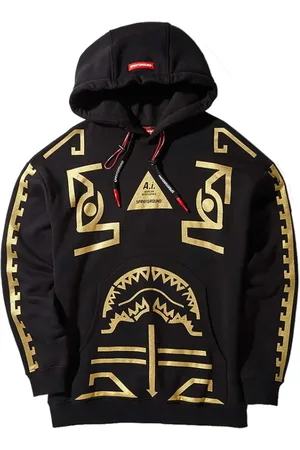 Sprayground Sweatshirts & Hoodies, Heren, Zwart, S, Zwarte Graphic Sweater