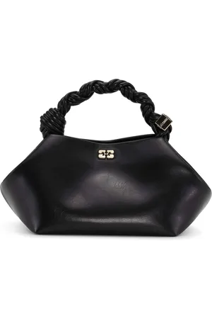 Ganni Tassen, Dames, Zwart, ONE Size, Katoen, Bou Bag Small Oleatex