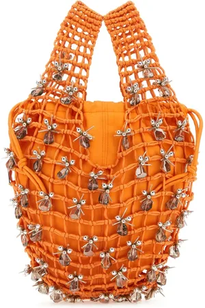 Lanvin Tassen, Dames, Oranje, ONE Size, Leer, Borsa Bucket Bag