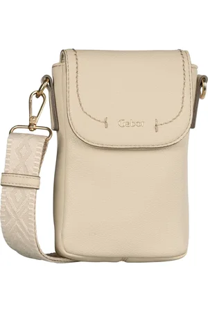Gabor Accessoires, Dames, , ONE Size, Schoudertas voor mobiele telefoon off white Aileen