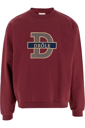 Drôle de Monsieur Sweatshirts & Hoodies, Heren, Rood, S, Katoen, Hooded Sweatshirt