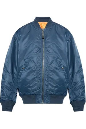 Diesel Jassen, Heren, Blauw, 2Xl, Polyester, Reversible J-Held Bomber