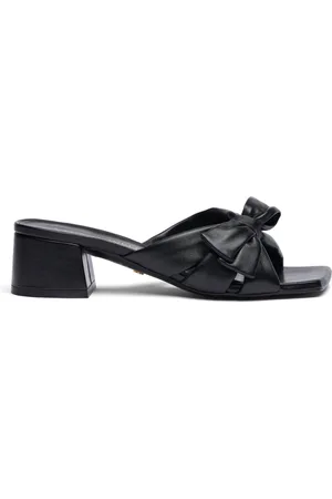 Stuart Weitzman Schoenen, Dames, Zwart, 36 EU, Leer, Sofia 45 Slide