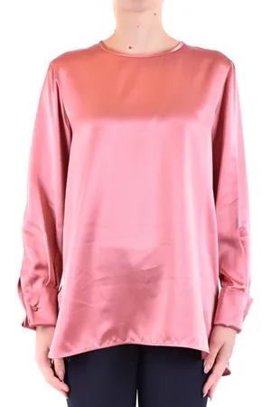 Max Mara Blouses & Shirts, Dames, Roze, M, Zijden Blouse