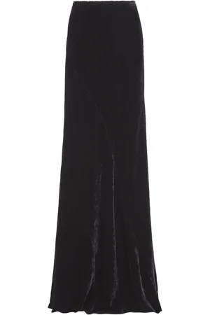 Cortana Rokken, Dames, Zwart, XS, Wijde Zwarte Velvet Rok