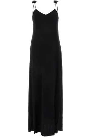 MAGDA BUTRYM Kleedjes, Dames, Zwart, S, Nylon, Zwarte Stretch Nylon Jurk