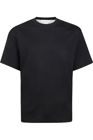 ELEVENTY Tops, Heren, Zwart, 2Xl, Katoen, Jersey Katoen Crewneck T-Shirt