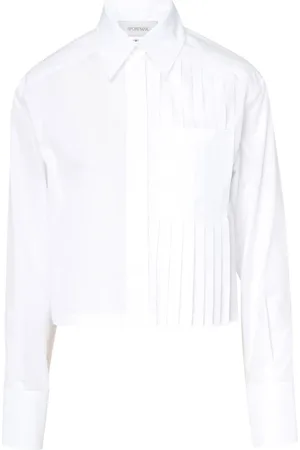 Sportmax Blouses & Shirts, Dames, Wit, M, Katoen, Deborah Shirt