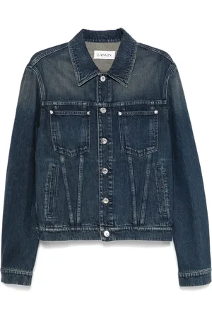 Lanvin Jassen, Heren, Blauw, L, Katoen, Klassiek Jasje