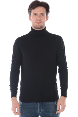 D.A. Daniele Alessandrini Truien, Heren, Zwart, L, Wol, Cyclist Break Sweater Pullover