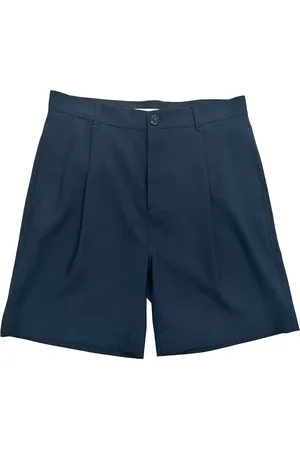 Marni Korte broeken, Heren, Blauw, M, Wol, Wollen Tailleur Shorts