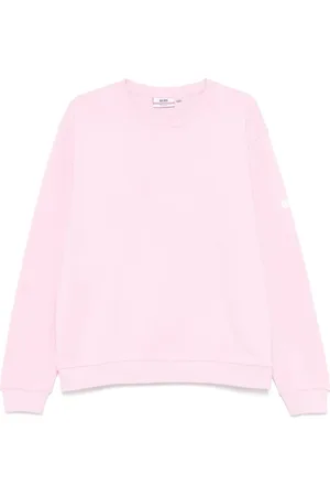GCDS Sweatshirts & Hoodies, Heren, Roze, M, Roze Paarse Crewneck Sweater