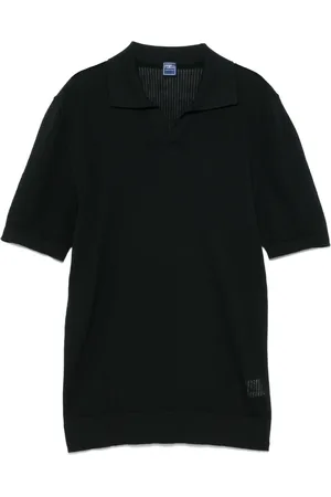 FEDELI Truien, Heren, Blauw, 2Xl, Katoen, V-hals Truien