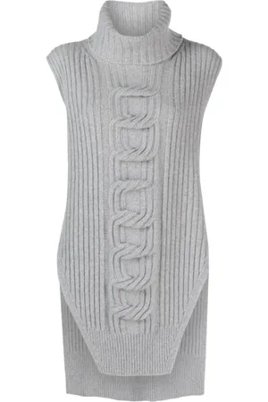 Stella McCartney Truien, Dames, Grijs, M, Wol, Comfortabele coltrui