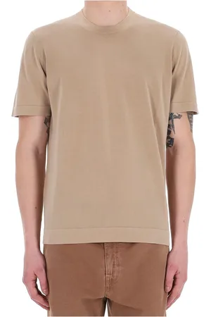 DRUMOHR Tops, Heren, , 2Xl, Katoen, Lichtgewicht Frosted Katoenen T-shirt